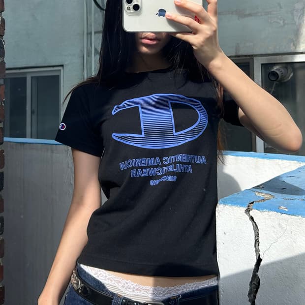 vintage champion baby tee