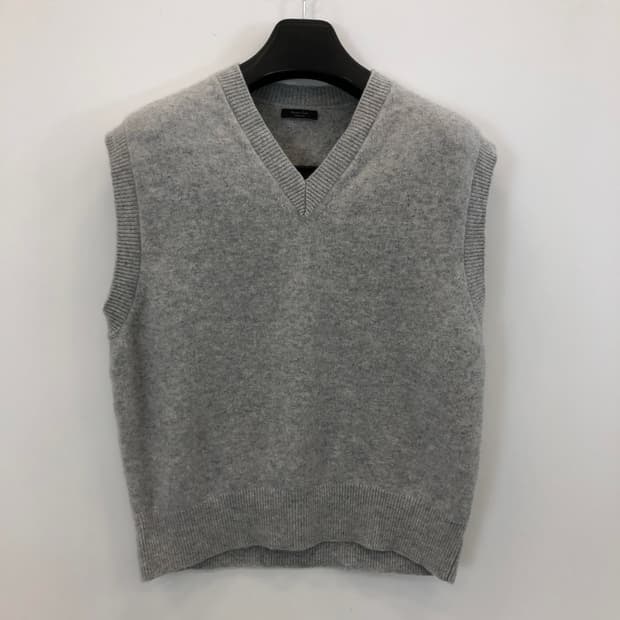 마시모두띠 캐시미어 니트베스트 오버 L