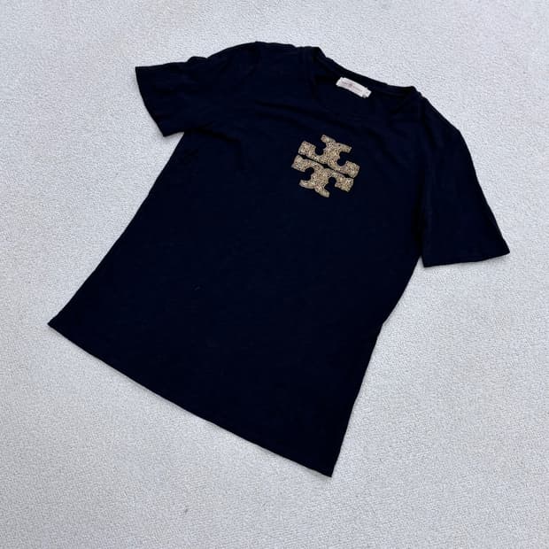 S 토리버치 빅로고 반팔 티셔츠 0409E