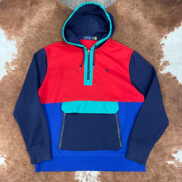  POLO ralph lauren 컬러블록 아노락