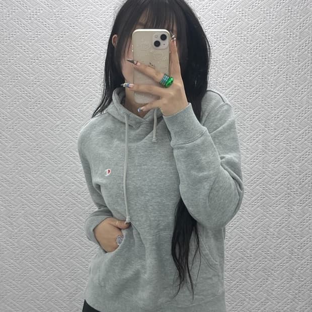 챔피온 올드스쿨 빈티지 스몰로고 후드티 L C07922