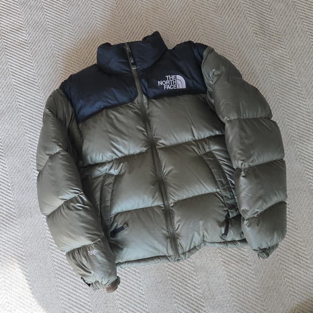 (제일예쁜눕시)노스페이스 눕시 올리브 카키 85(실측90 ~슬림95)