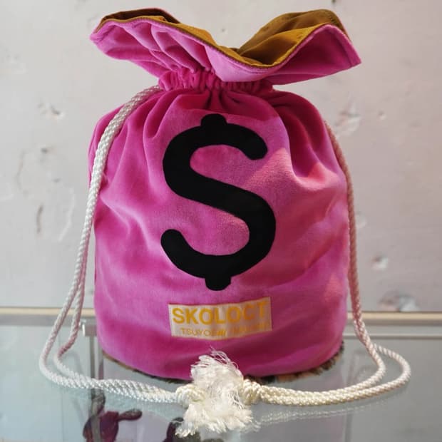 Skoloct 머니백 핑크