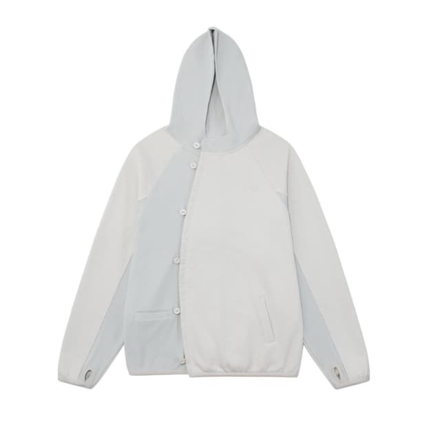 더콜디스트모먼트 TCM curved button waffle jacket