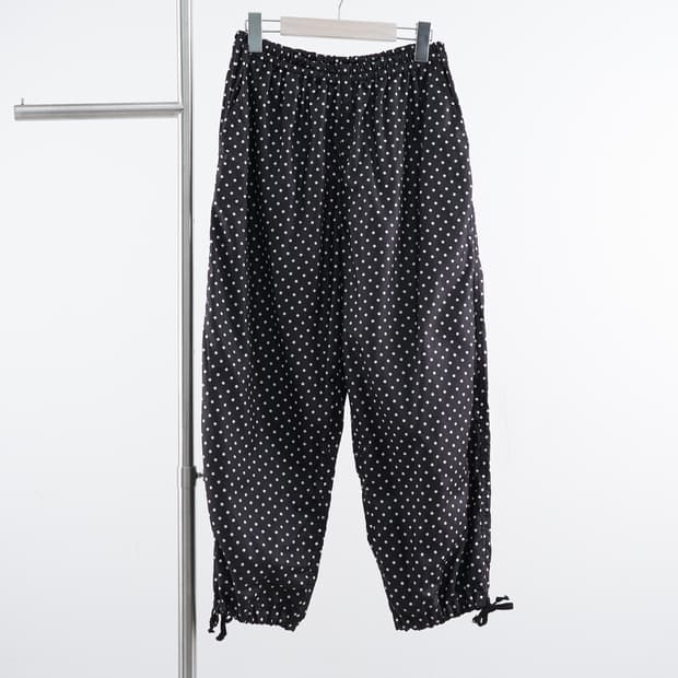 Comme des Garcons tricot 도트 패턴 시어 팬츠