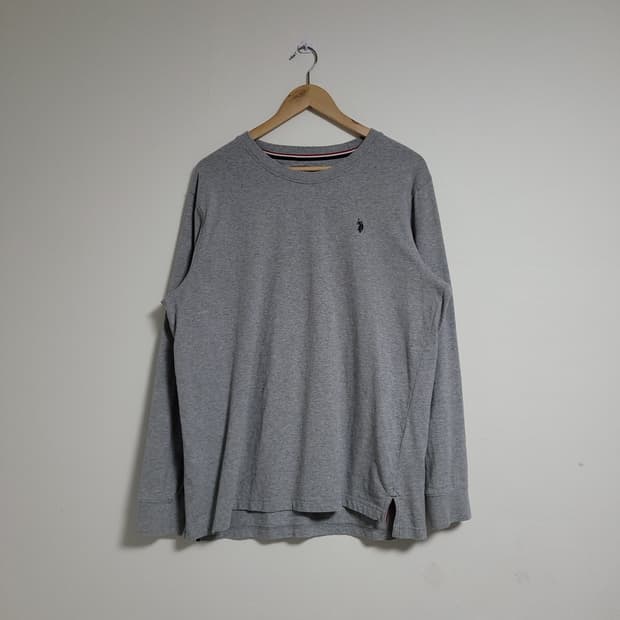 (110) U.S POLO 폴로아센 긴팔 티셔츠 회색 롱슬리브