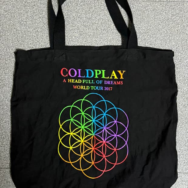 콜드플레이 2017 월드 투어 토트백 Coldplay