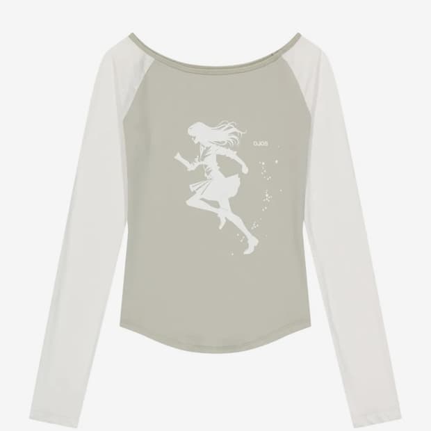 오호스 Star Reglan Long Sleeve / Off White