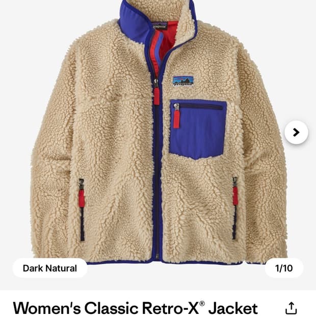 GD 파타고니아 우먼 레트로-X  XS dnat (새상품)