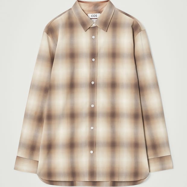[XL] 코스 릴렉스드 코튼 체크 셔츠