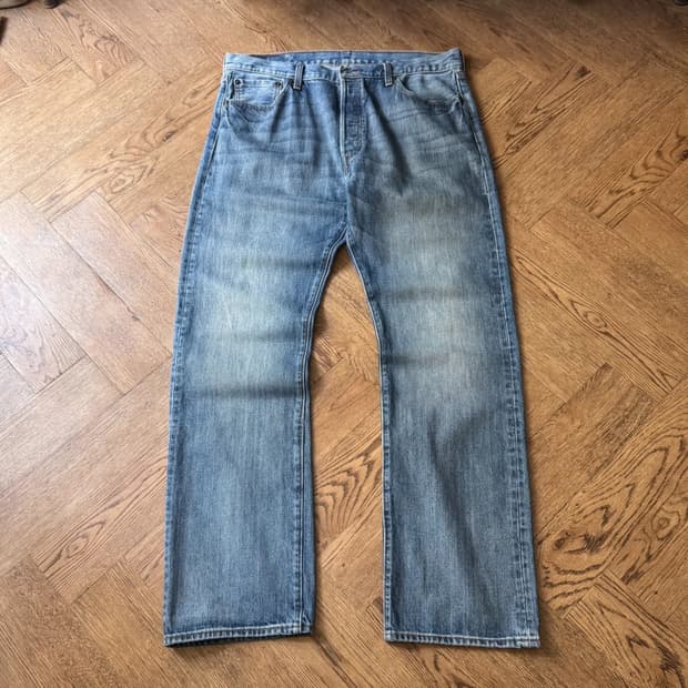 [36]리바이스 501 빈티지 페이딩 스트레이트 데님 팬츠