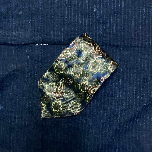 90's Condotti 패턴 실크 타이