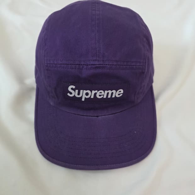 슈프림 워시드 치노 트윌 캠프캡 퍼플