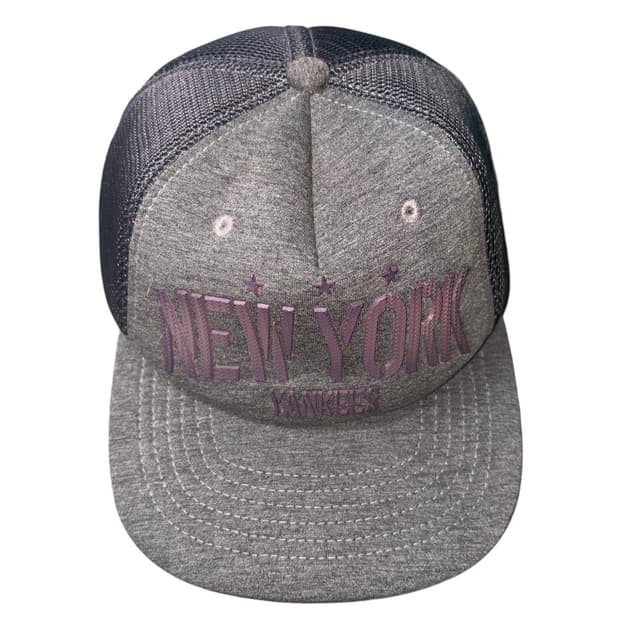 MLB 뉴욕 양키스 그레이, 다크퍼플 스냅백 