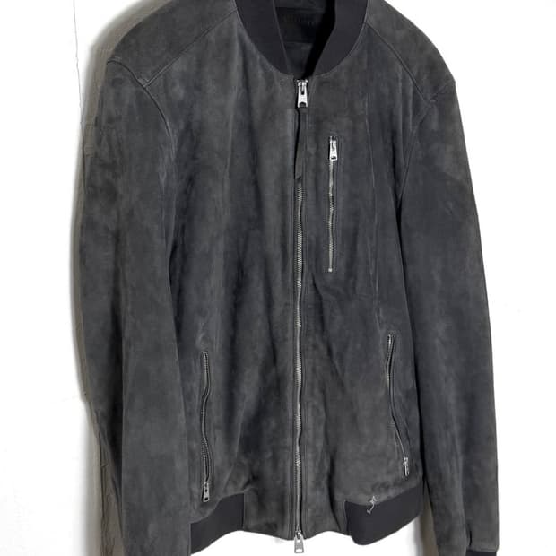 올세인츠 ALLSAINTS Kemble 스웨이드 봄버 자켓 L 판매