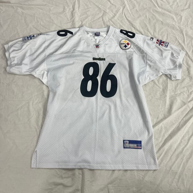 NFL 리복 피츠버그 스틸러스 Ward 워드 #86 풋볼 져지 화이트