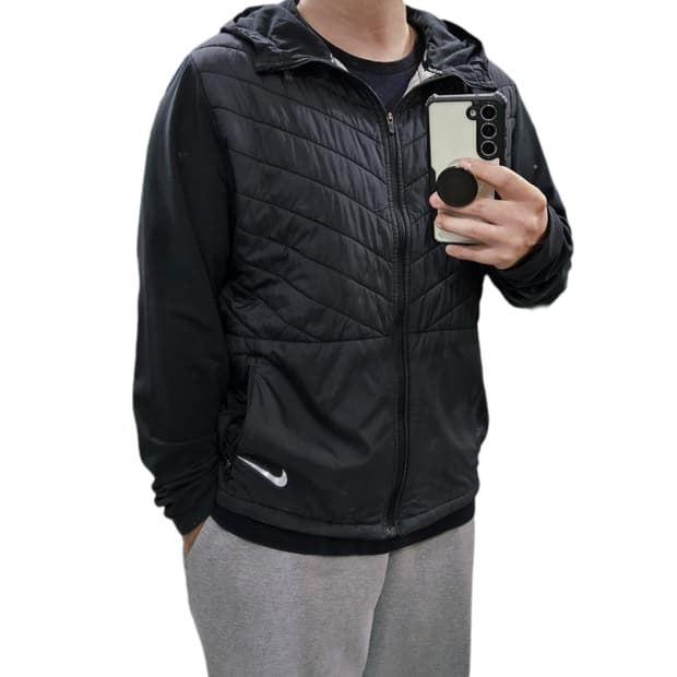 나이키 에어로레이어 후드자켓 경량패딩 L 100