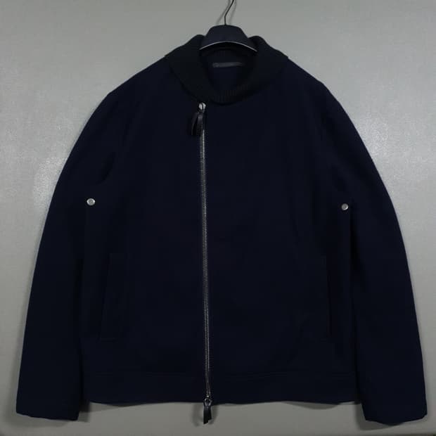 실측 XL) 조르지오 아르마니 고급 카센티노 울 블루종 자켓