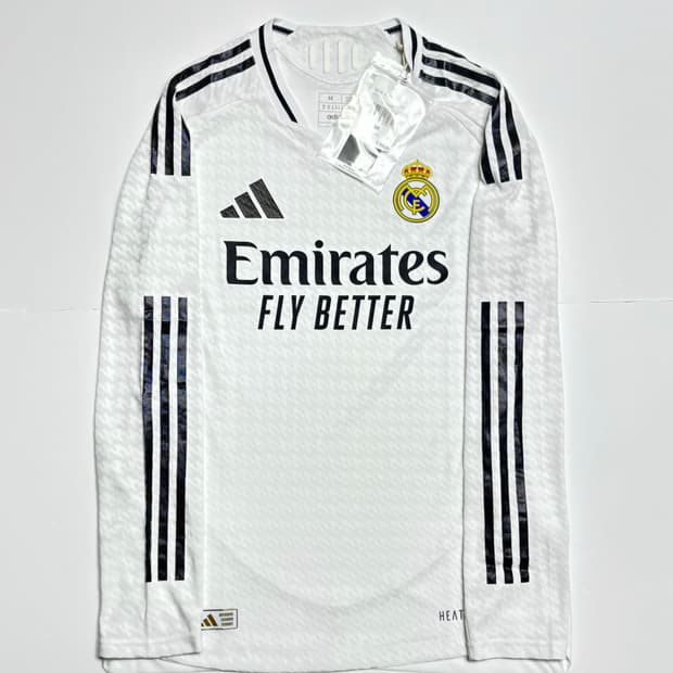 24-25 레알마드리드 어센틱 긴팔 노마킹 해외 M
