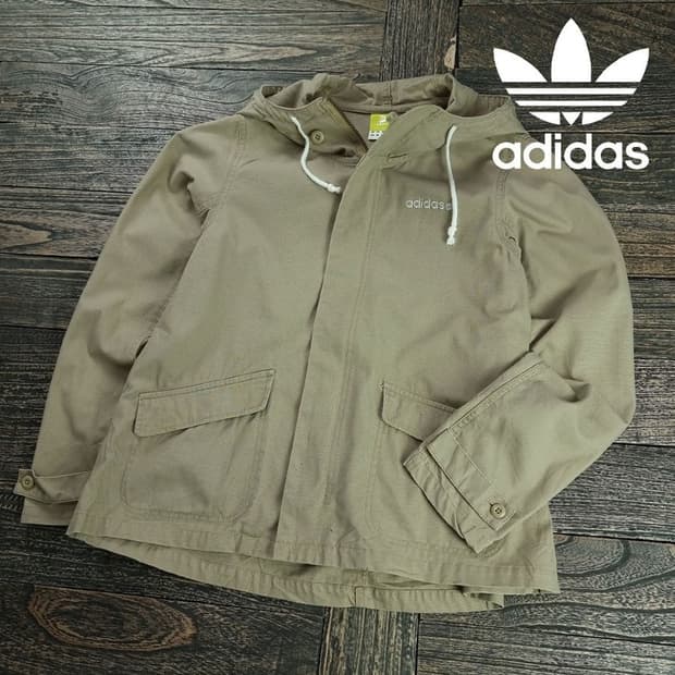 [아디다스] 코튼 후드 자켓 샌드 카키 M19504