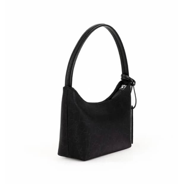 레멜 SQUARE SILK MINI BLACK