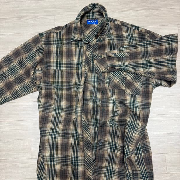 아더에러 울 체크코트 