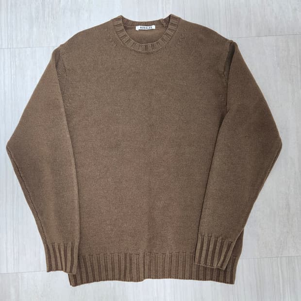 [3] 오라리 워시드 프렌치 메리노 니트 브라운