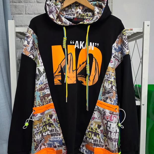 Anbullet 남성 힙합 후드티 110 캐릭터 그래픽 후디 MN22