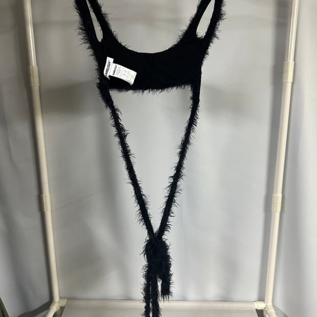 앰부쉬 Fur Backless String Bra Top