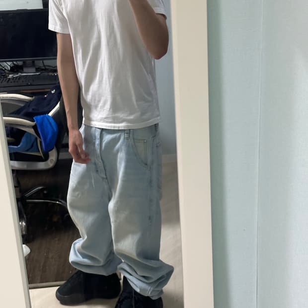 아미 배기핏 데님진 (32 새상품)