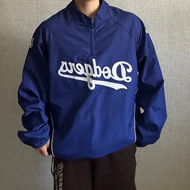 Majestic LADodgers Authentic Windbreaker