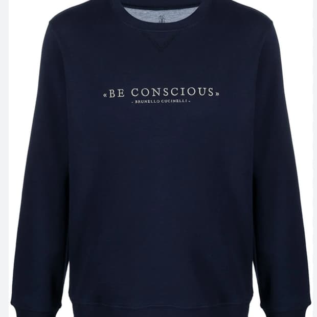 XXL/ 브루넬로 쿠치넬리 "BE CONSCIOUS" 크루넥 맨투맨
