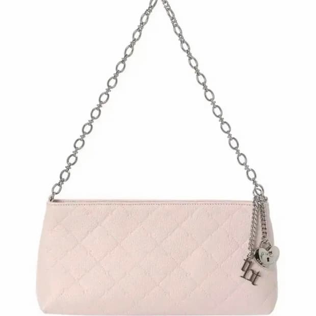 쓰리타임즈 비비 체인백 가방 핑크