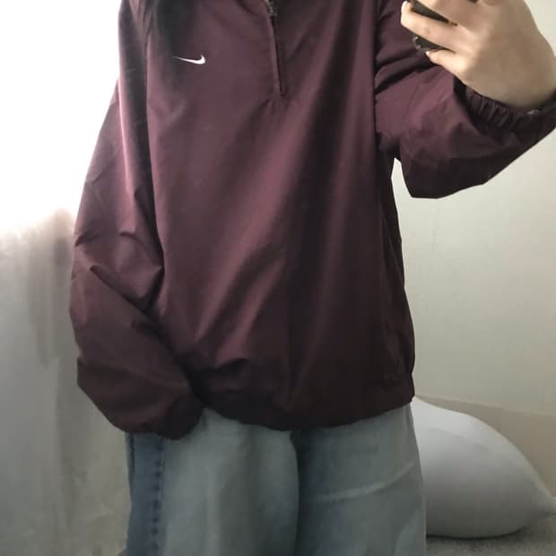 나이키 00s 버건디 웜업