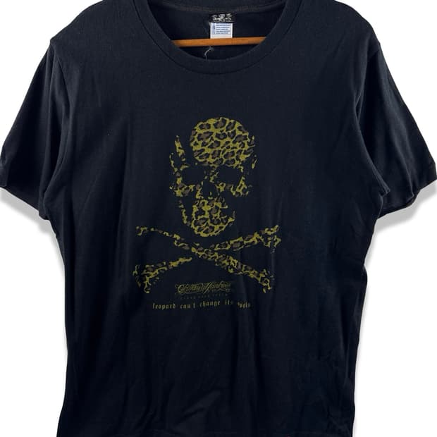 JPN 레오파드 스컬 반팔티셔츠2147