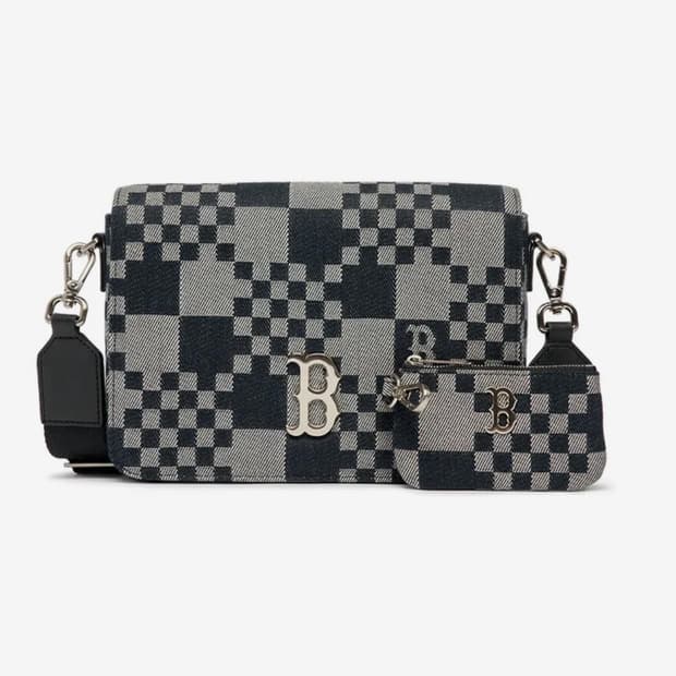 MLB 체커보드 자카드 크로스백 (1~2회착용)