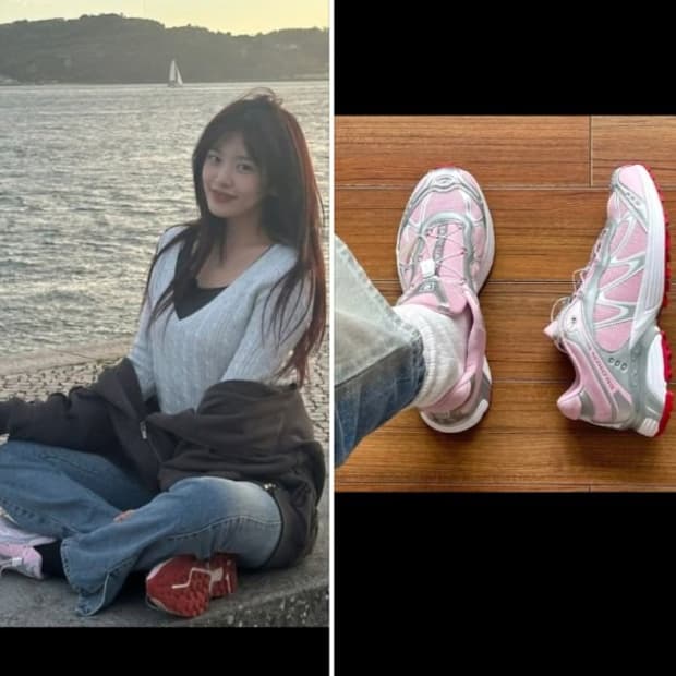 살로몬 샌디리앙 안유진 착용