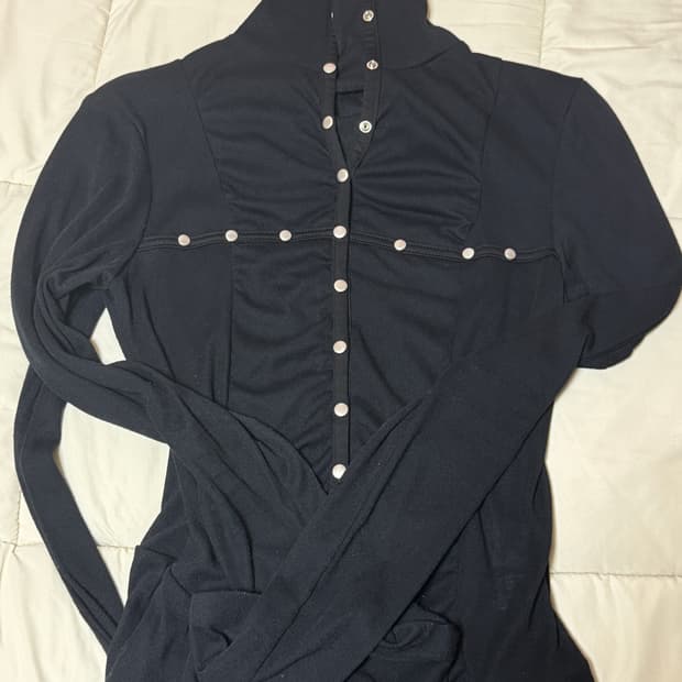 2000아카이브 LENA SHIRRING HIGH NECK TOP