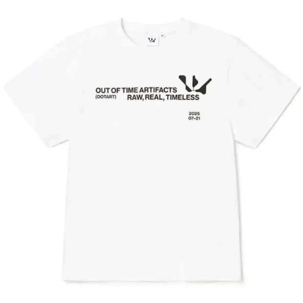 [OOTART] WOODZ SLOGAN LOGO TEE S size