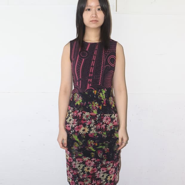 장 폴 고티에 플라워 패턴 원피스