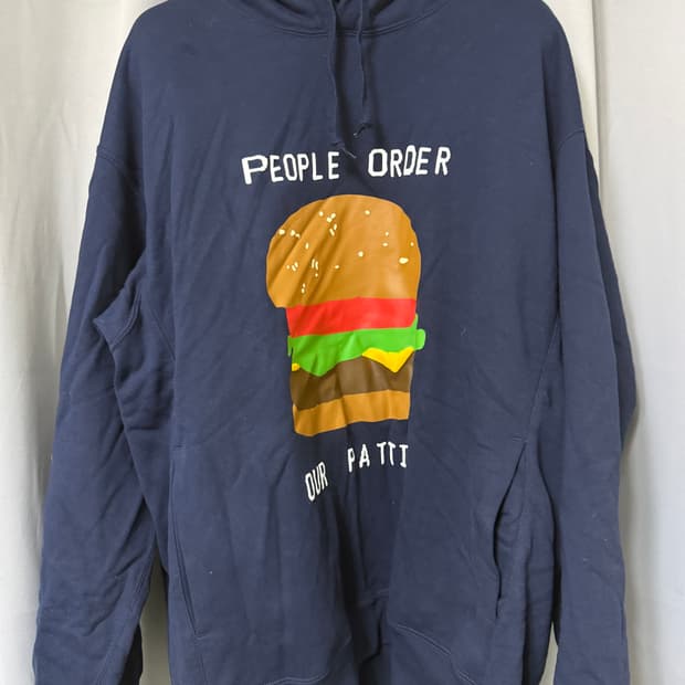 유니클로 UT x CPFM x 스폰지밥 스웻 후드 네이비 XL