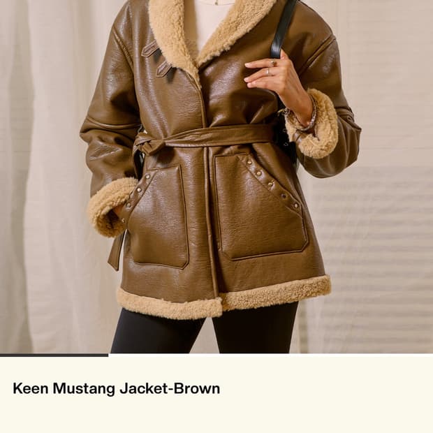 비터셀즈 무스탕 브라운 새상품