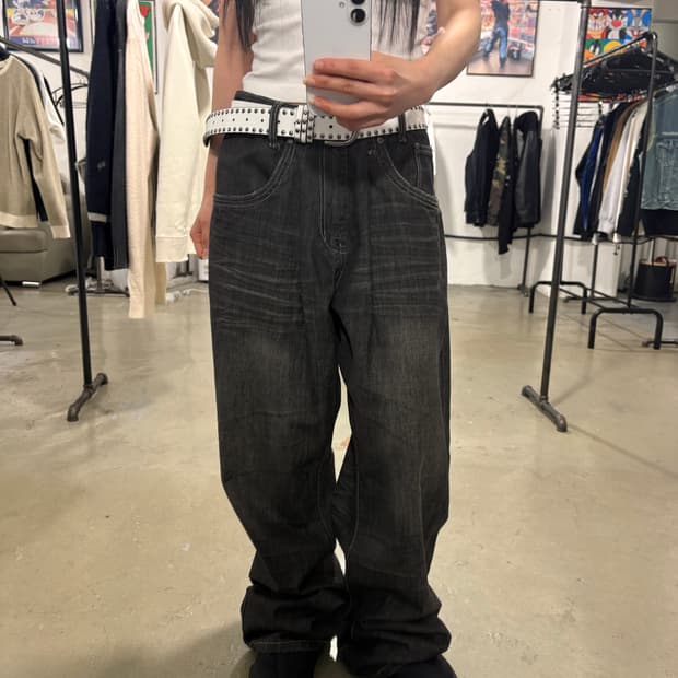 빈티지 데님팬츠