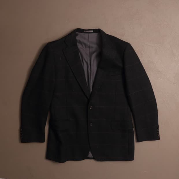 버버리 울 체크 블레이저 A1525