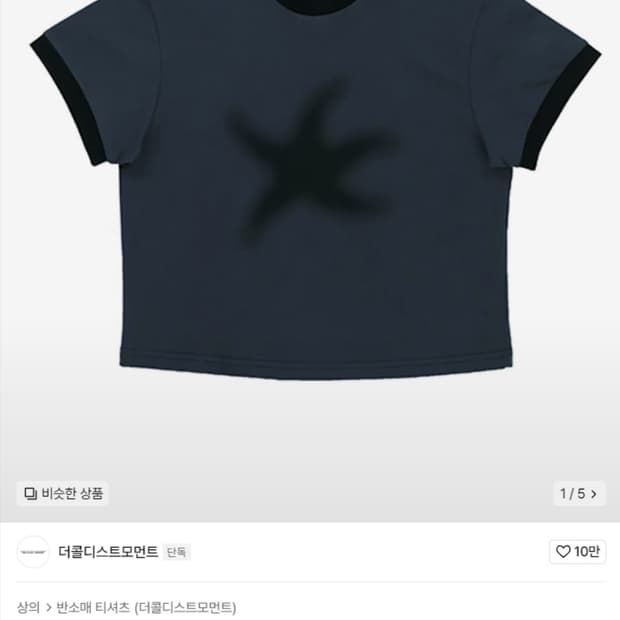 더콜디스트모먼트 스타피쉬 링거티 네이비 XS