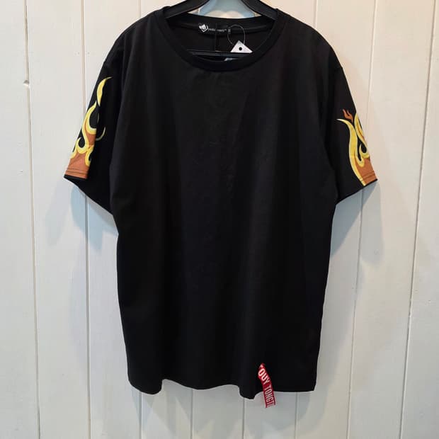 빈티지 일본어 레터링 반팔티