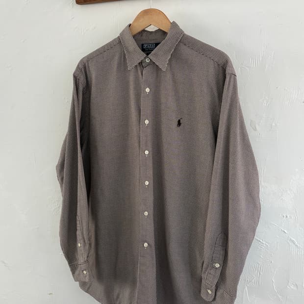 Polo 폴로 랄프로렌 브라운 체크 셔츠