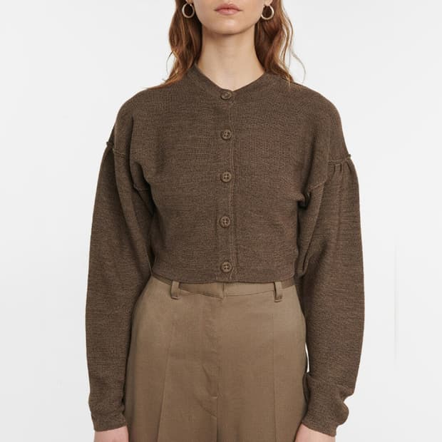 르메르 LEMAIRE 크롭 울 가디건