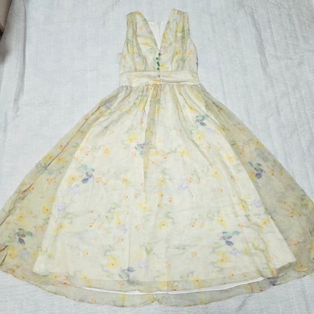 모리걸 페어리 쉬폰 민소매 롱원피스