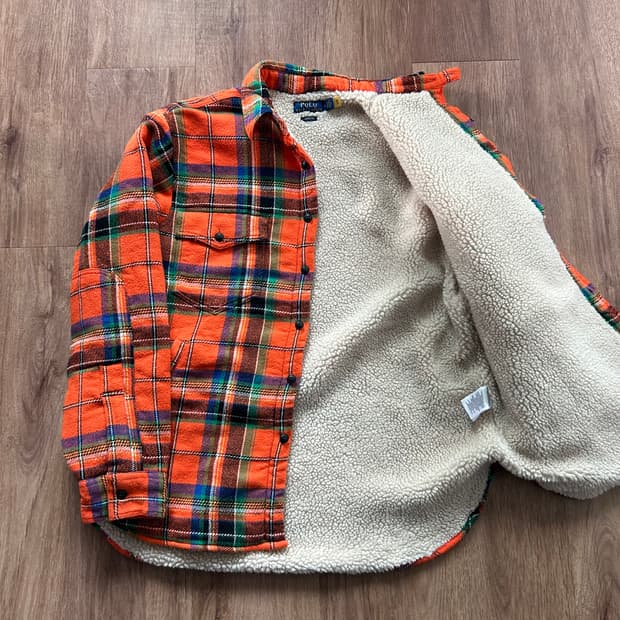 새상품 폴로 랄프로렌 럼버 체크 스포츠 자켓